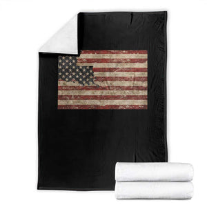 Louisiana Pride Vintage American Flag State Map Throw Blanket TS11 Black Print Your Wear