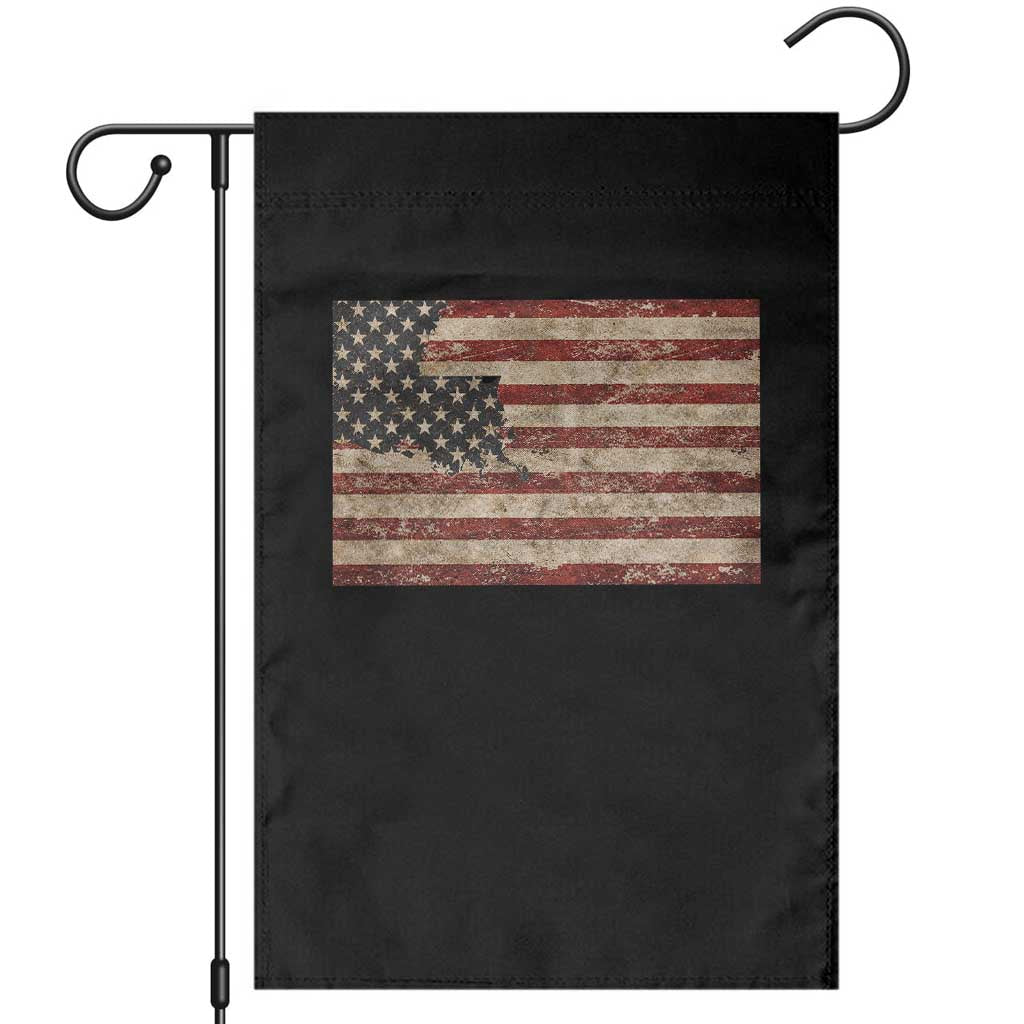 Louisiana Pride Vintage American Flag State Map Garden Flag TS11 Black Print Your Wear