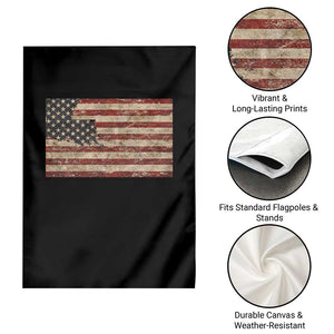 Louisiana Pride Vintage American Flag State Map Garden Flag TS11 Print Your Wear