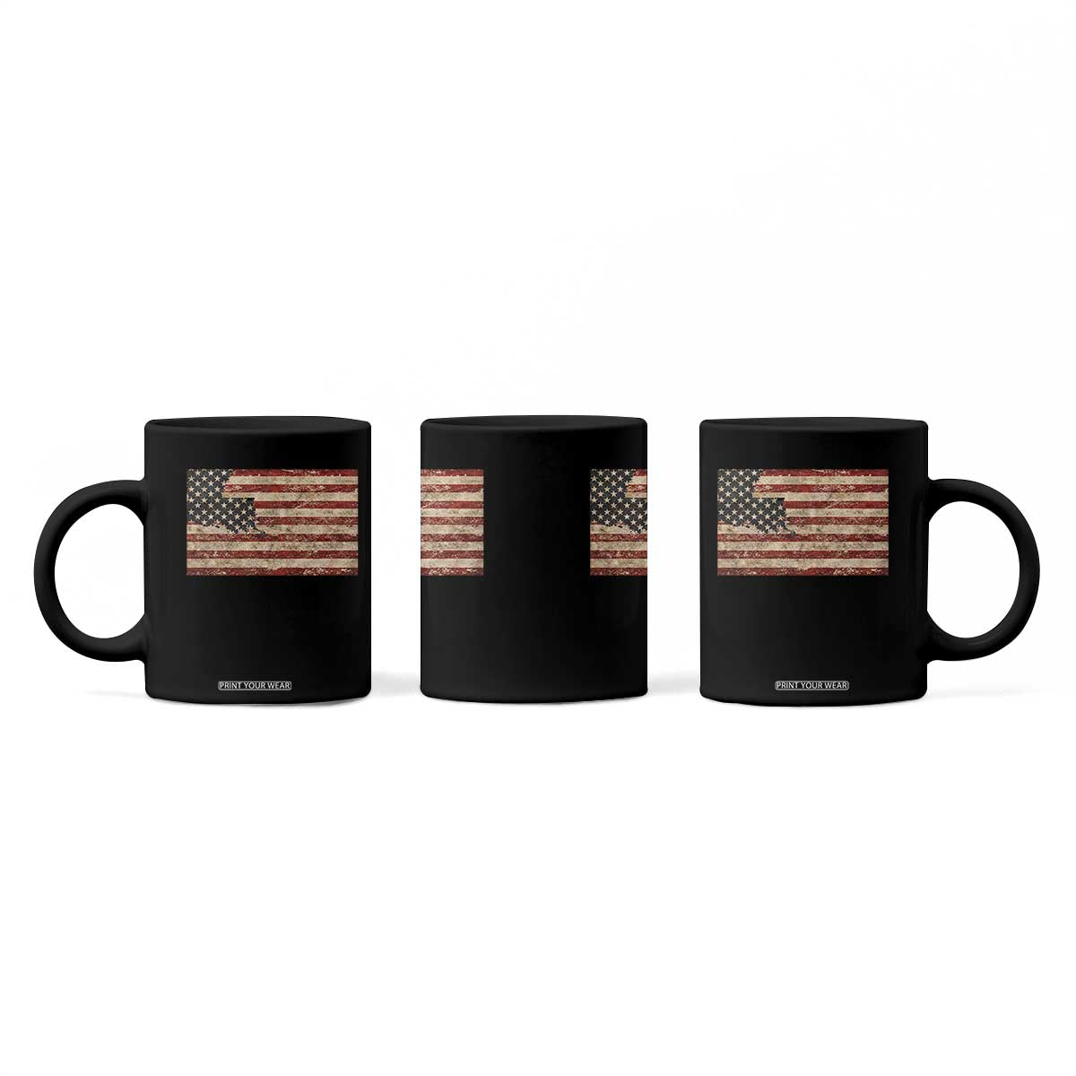 Louisiana Pride Vintage American Flag State Map Coffee Mug TS11 Print Your Wear
