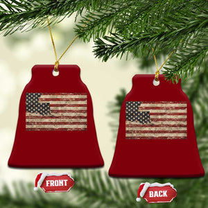 Louisiana Pride Vintage American Flag State Map Ceramic Ornament TS11 Print Your Wear