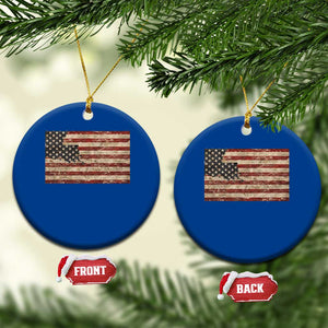 Louisiana Pride Vintage American Flag State Map Ceramic Ornament TS11 1pc Blue Print Your Wear