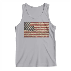 Louisiana Pride Vintage American Flag State Map Tank Top TS11 Athletic Heather Print Your Wear