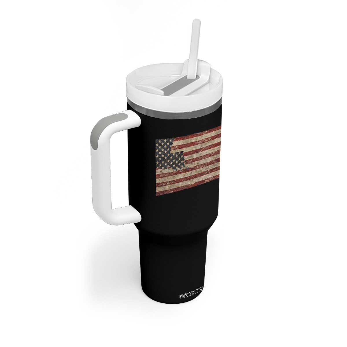 Louisiana Pride Vintage American Flag State Map Tumbler With Handle TS11 Print Your Wear