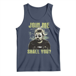 Adam Inspired Memorial Tank Top Join Me Shall You The Woo Tribute TS11 Navy Print Your Wear