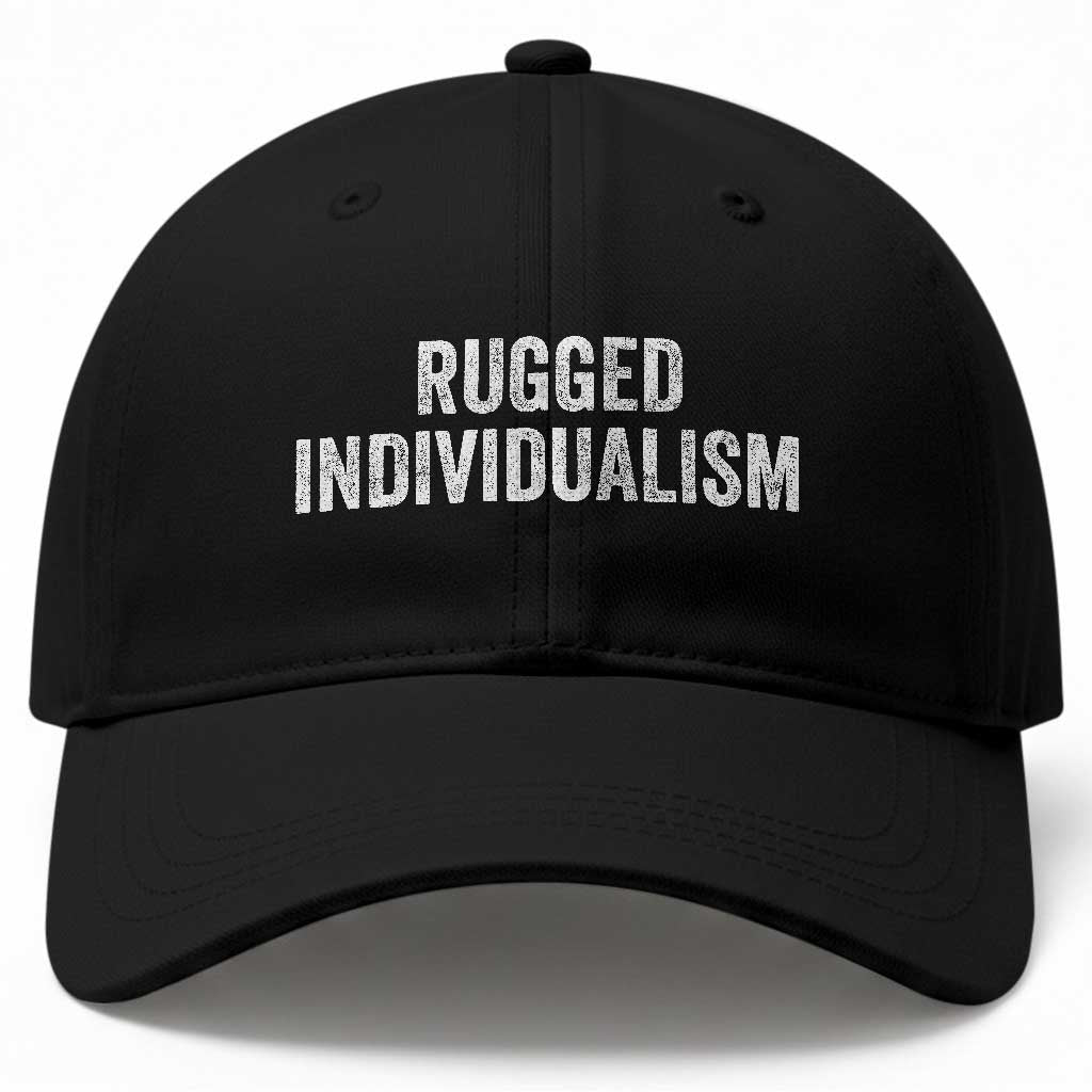 Rugged Individualism Baseball Cap Funny Capitalism Saying TS11 Print Your Wear
