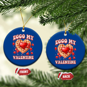 Eggo My Valentine Ceramic Ornament Funny Romantic Stranger Valentine's Day TS11 1pc Blue Print Your Wear