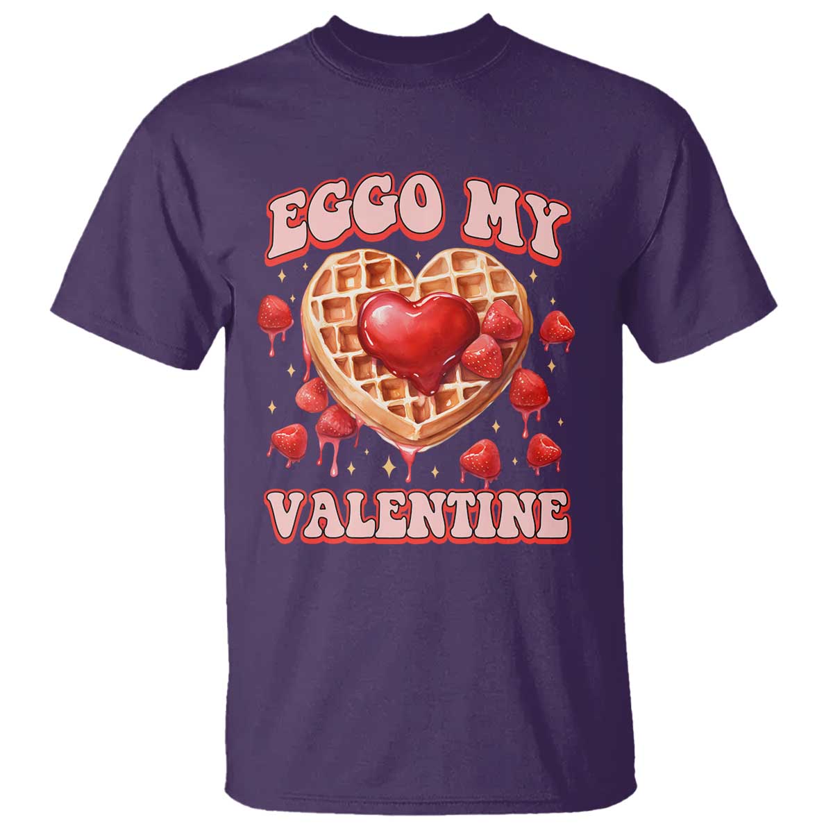 Eggo My Valentine T Shirt Funny Romantic Stranger Valentine's Day TS11 Purple Print Your Wear