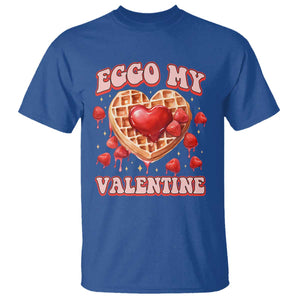 Eggo My Valentine T Shirt Funny Romantic Stranger Valentine's Day TS11 Royal Blue Print Your Wear