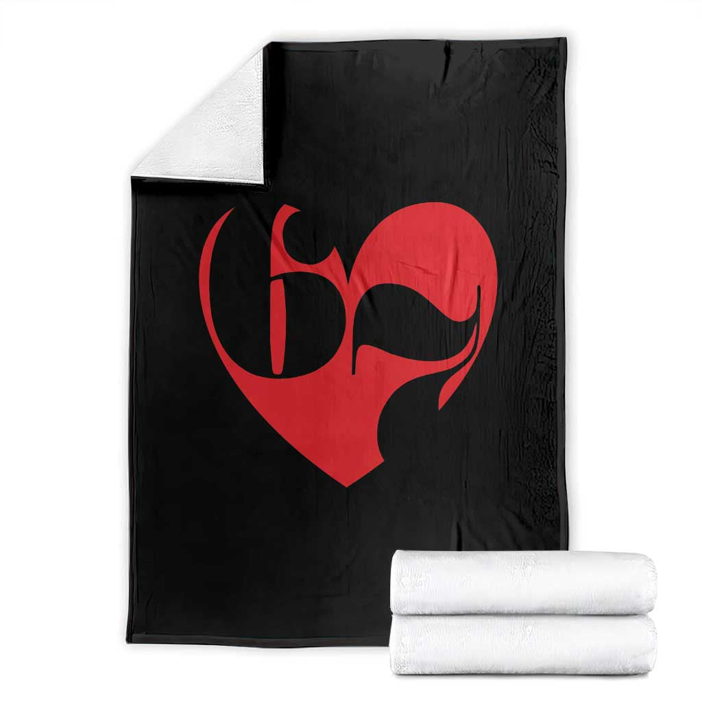 Funny Six Seven 67 Meme Valentines Day Red Heart Throw Blanket TS11 Black Print Your Wear