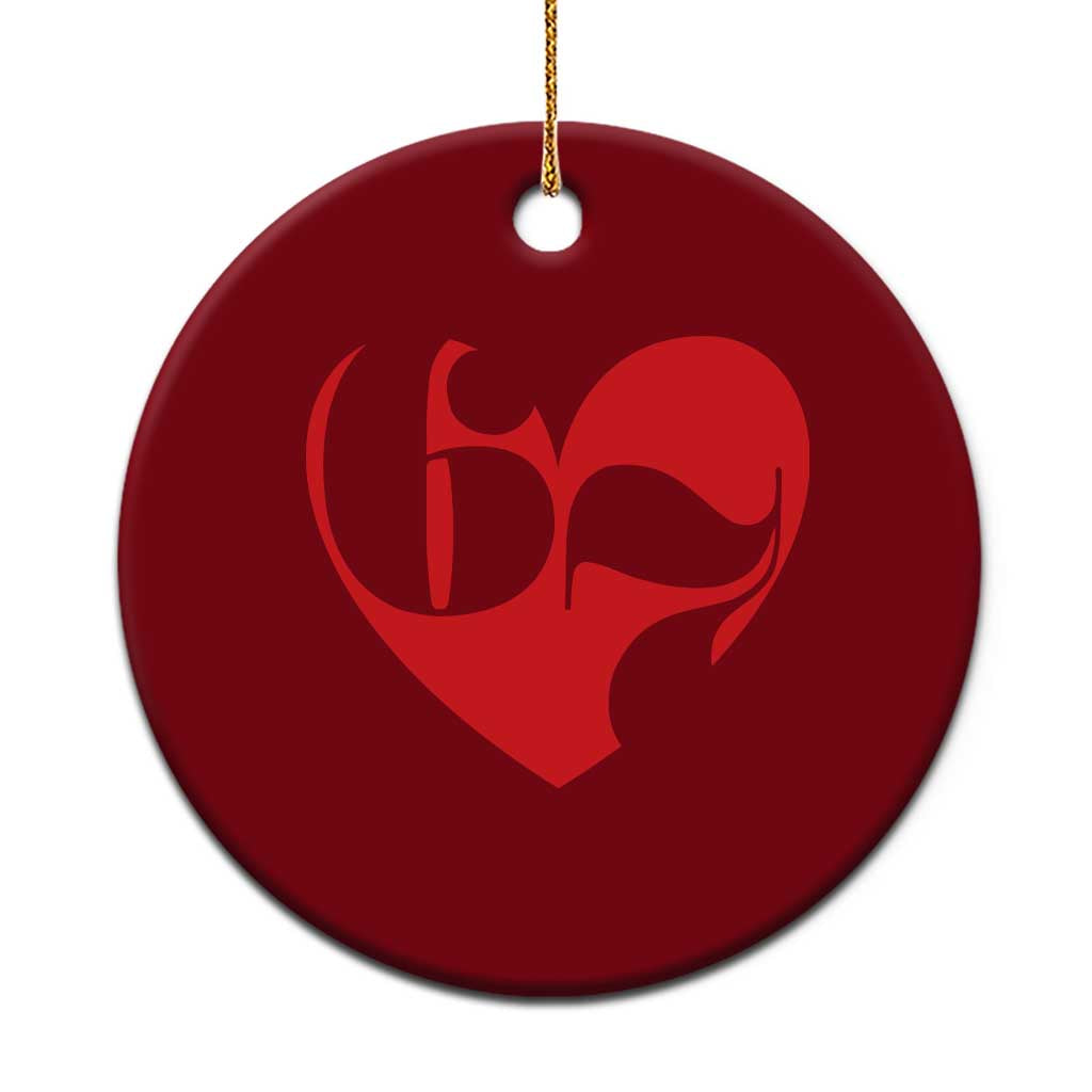 Funny Six Seven 67 Meme Valentines Day Red Heart Ceramic Ornament TS11 1pc Red Print Your Wear