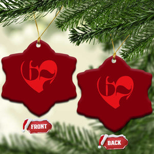 Funny Six Seven 67 Meme Valentines Day Red Heart Ceramic Ornament TS11 Print Your Wear