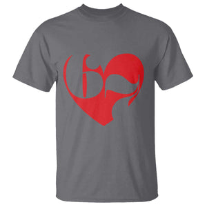 Funny Six Seven 67 Meme Valentines Day Red Heart T Shirt TS11 Charcoal Print Your Wear