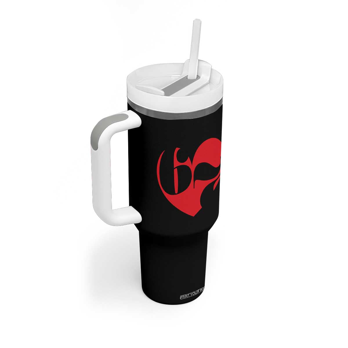 Funny Six Seven 67 Meme Valentines Day Red Heart Tumbler With Handle TS11 Print Your Wear
