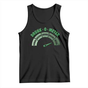 Funny Irish St. Patrick's Day Tank Top Drunk-O-Meter Drinking Party Shamrock TS11 Black Print Your Wear