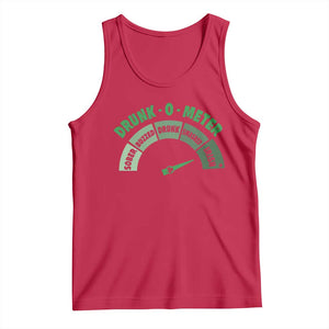 Funny Irish St. Patrick's Day Tank Top Drunk-O-Meter Drinking Party Shamrock TS11 Red Print Your Wear