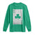 Funny St Patrick's Day Shamrock Clubs Poker Card Long Sleeve Shirt TS11 Irish Green Print Your Wear