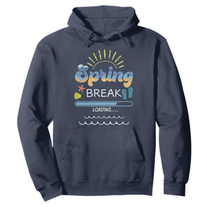Funny Spring Break Loading Hoodie Spring Vacation Beach Sunshine TS11 Navy Print Your Wear