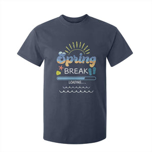 Funny Spring Break Loading T Shirt For Kid Spring Vacation Beach Sunshine TS11 Navy Print Your Wear