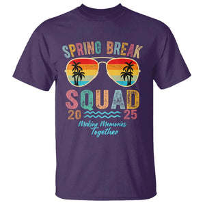 Funny Spring Break Squad 2025 T Shirt Sunglasses Family Matching TS11 Purple Print Your Wear