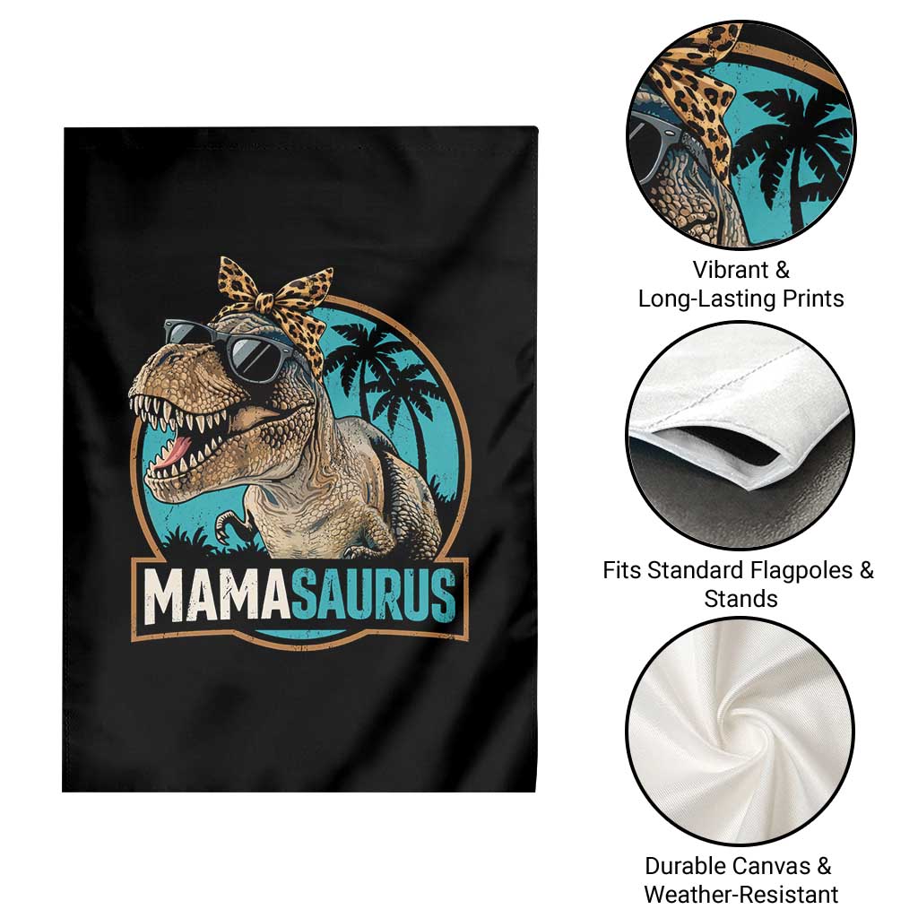 Mamasaurus Funny Dinosaur Mama Garden Flag Mothers Day Family Matching TS11 Print Your Wear
