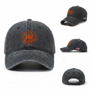 May The Bridges I Burn Light My Way Washed Cotton Baseball Cap Gothic Skull TS11 Washed Cap Universal Fit Dark Gray Print Your Wear