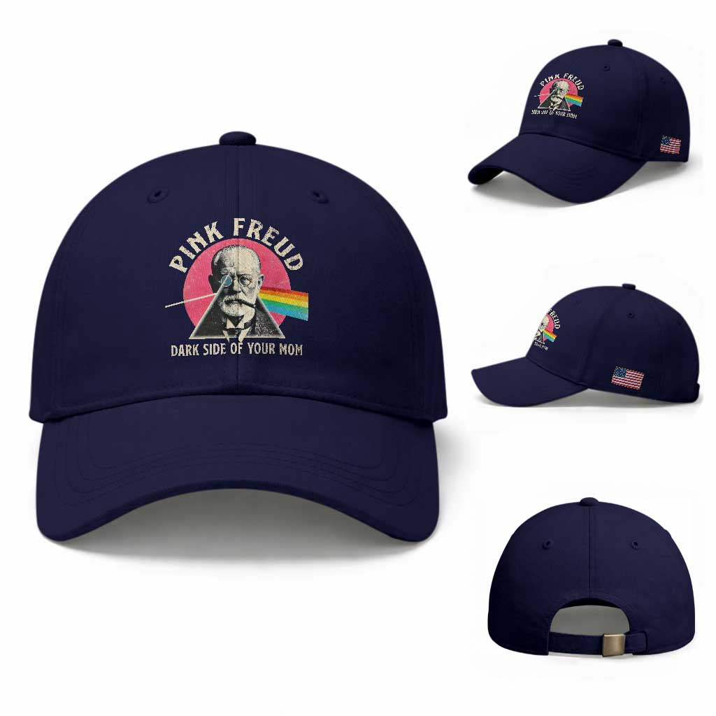 Pink Freud Dark Side Of Your Mom Baseball Cap Psychoanalysis Joke TS11 Baseball Cap Universal Fit Dark Blue Print Your Wear