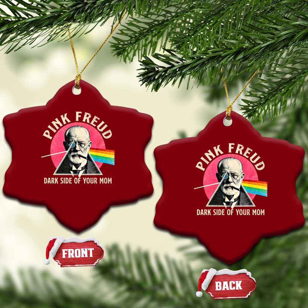 Pink Freud Dark Side Of Your Mom Ceramic Ornament Psychoanalysis Joke TS11 Print Your Wear