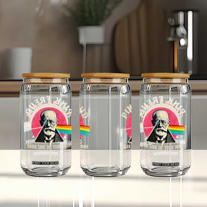 Pink Freud Dark Side Of Your Mom Glass Can Psychoanalysis Joke TS11 Print Your Wear