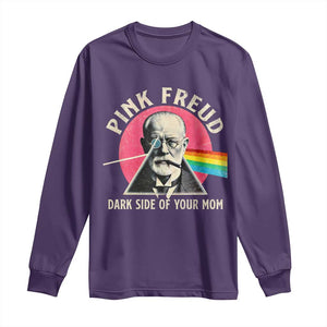 Pink Freud Dark Side Of Your Mom Long Sleeve Shirt Psychoanalysis Joke TS11 Purple Print Your Wear