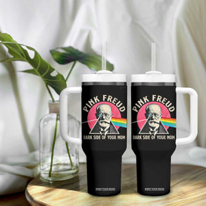 Pink Freud Dark Side Of Your Mom Tumbler With Handle Psychoanalysis Joke TS11 Print Your Wear