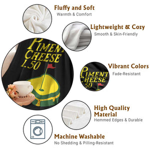 Pimento Cheese Throw Blanket Golf Foodie Golfer Tournament TS11 Print Your Wear