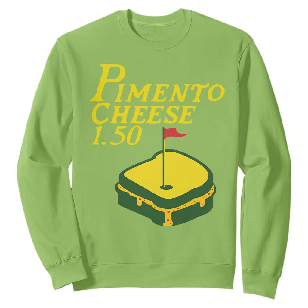 Pimento Cheese Sweatshirt Golf Foodie Golfer Tournament TS11 Lime Print Your Wear