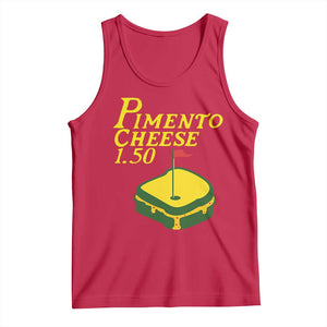 Pimento Cheese Tank Top Golf Foodie Golfer Tournament TS11 Red Print Your Wear