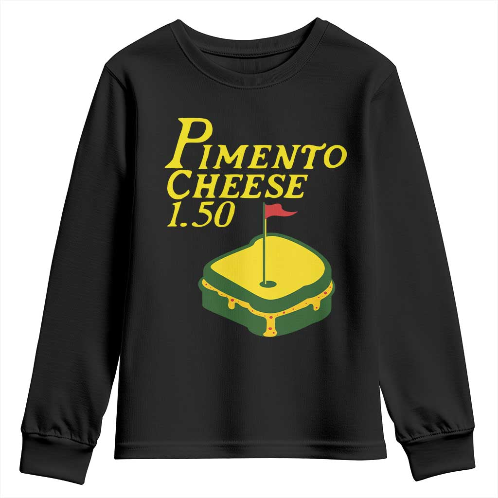 Pimento Cheese Youth Sweatshirt Golf Foodie Golfer Tournament TS11 Black Print Your Wear