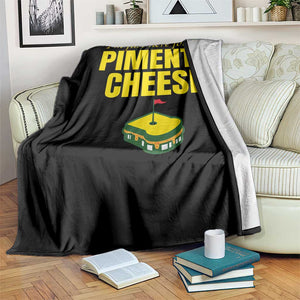 I'm Just Here For The Pimento Cheese Throw Blanket Funny Golf Foodie TS11 Print Your Wear
