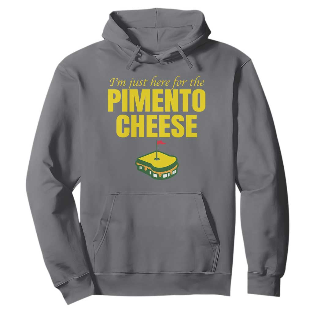 I'm Just Here For The Pimento Cheese Hoodie Funny Golf Foodie TS11 Charcoal Print Your Wear