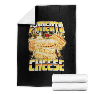 Pimento Cheese Throw Blanket Funny Cheesemonger Cheese Lovers Bootleg Art TS11 Black Print Your Wear