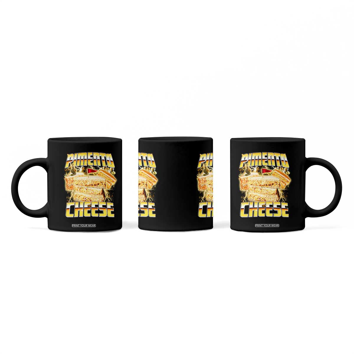 Pimento Cheese Coffee Mug Funny Cheesemonger Cheese Lovers Bootleg Art TS11 Print Your Wear