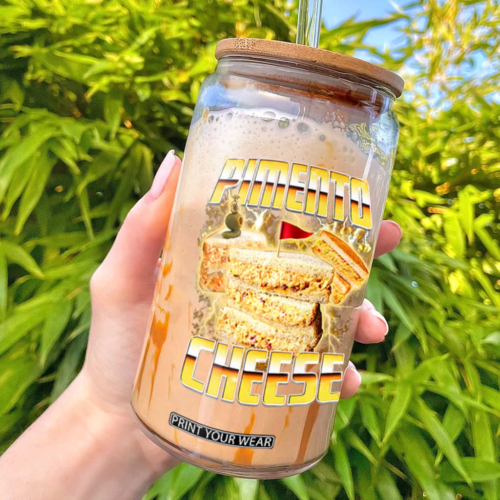 Pimento Cheese Glass Can Funny Cheesemonger Cheese Lovers Bootleg Art TS11 Black Print Your Wear