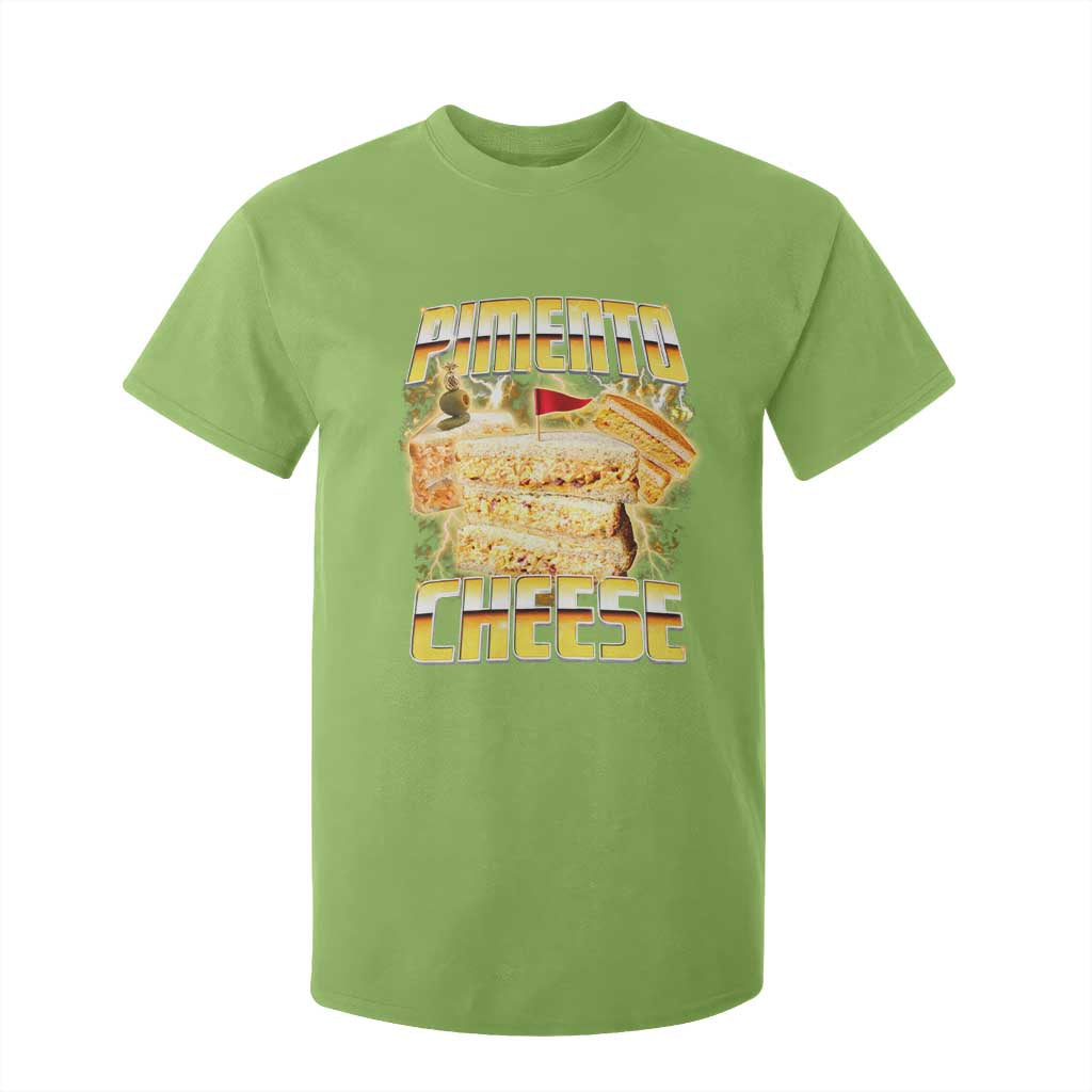 Pimento Cheese T Shirt For Kid Funny Cheesemonger Cheese Lovers Bootleg Art TS11 Lime Print Your Wear