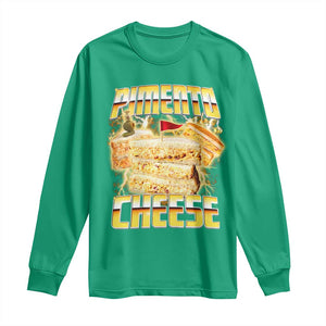 Pimento Cheese Long Sleeve Shirt Funny Cheesemonger Cheese Lovers Bootleg Art TS11 Irish Green Print Your Wear