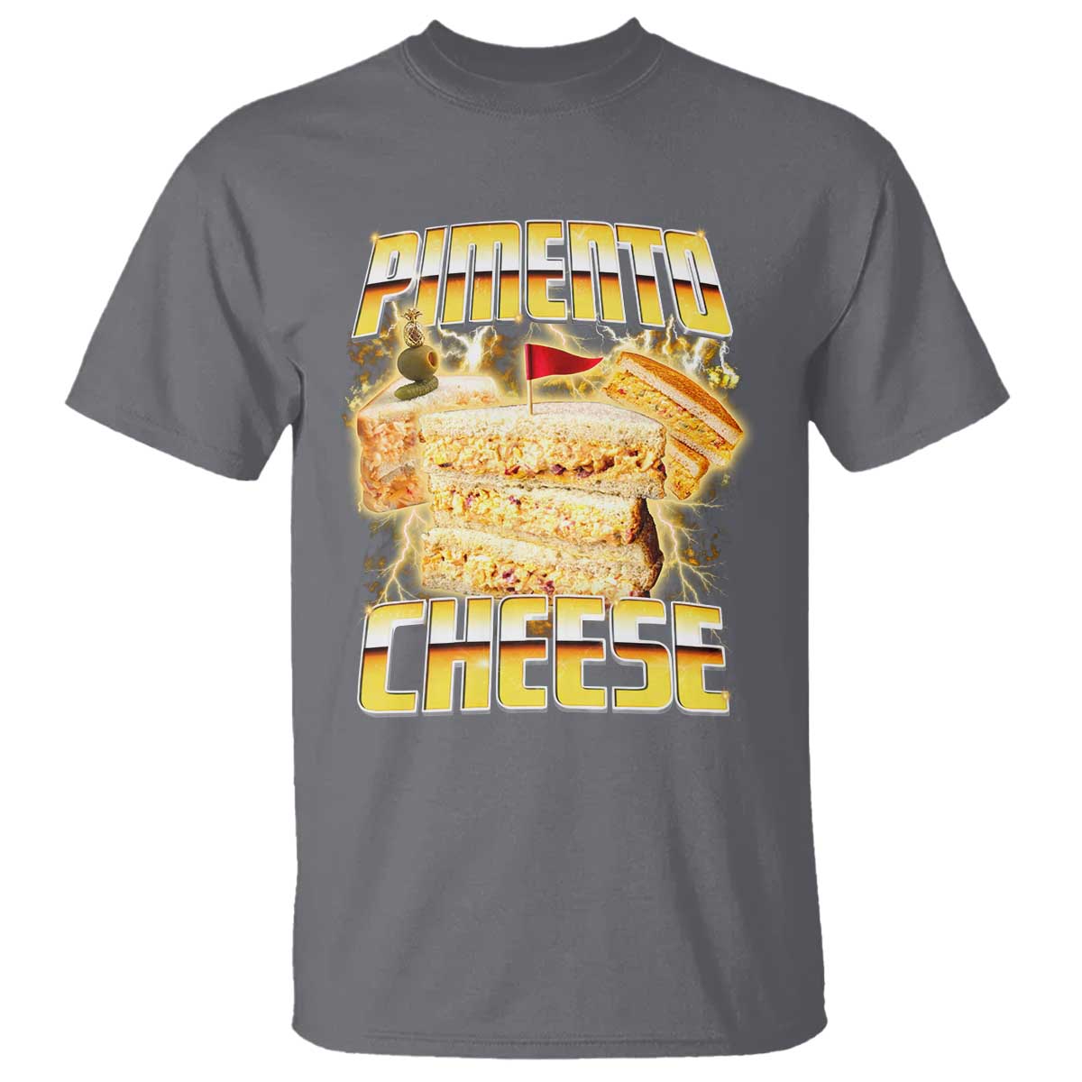 Pimento Cheese T Shirt Funny Cheesemonger Cheese Lovers Bootleg Art TS11 Charcoal Print Your Wear