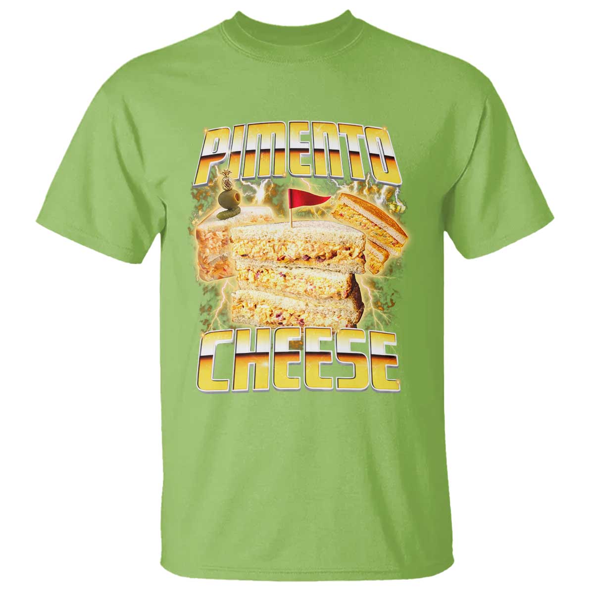 Pimento Cheese T Shirt Funny Cheesemonger Cheese Lovers Bootleg Art TS11 Lime Print Your Wear
