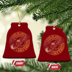Soar On Wings Like Eagles Christian Ceramic Ornament Isaiah 40 31 Bible Verse TS11 Print Your Wear