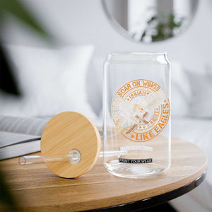 Soar On Wings Like Eagles Christian Glass Can Isaiah 40 31 Bible Verse TS11 Print Your Wear