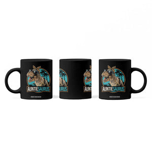 Auntiesaurus Funny Dinosaur Aunt Coffee Mug Family Matching TS11 Print Your Wear