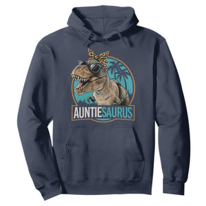 Auntiesaurus Funny Dinosaur Aunt Hoodie Family Matching TS11 Navy Print Your Wear