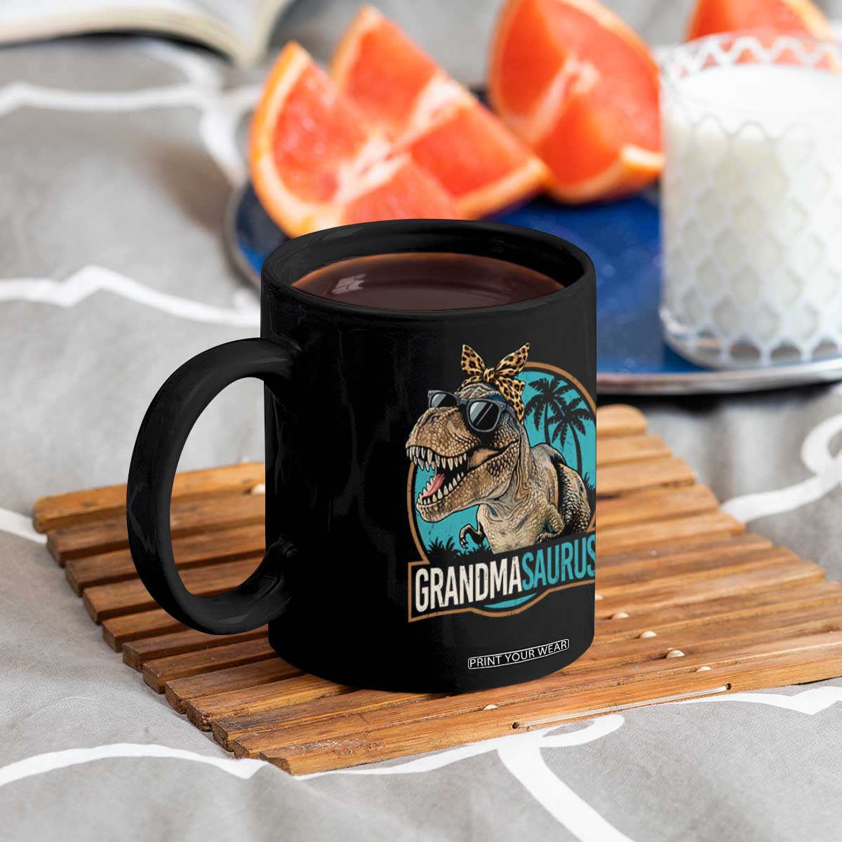 Grandmasaurus Funny Dinosaur Grandma Coffee Mug Family Matching TS11 Print Your Wear