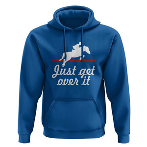 Equestrian Horse Hoodie Just Get Over It Vintage Retro TS11 Royal Blue Print Your Wear